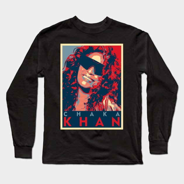 Chaka Popart Retro Long Sleeve T-Shirt by Girladies Artshop